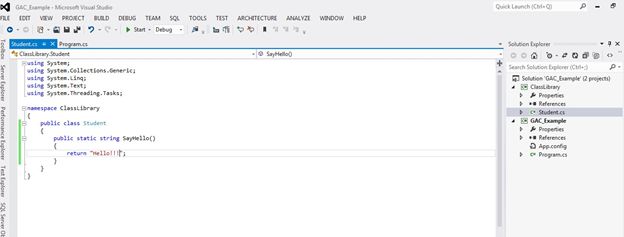 Console application project